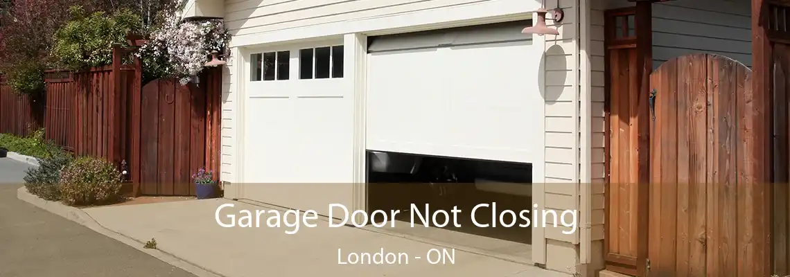 Garage Door Not Closing London - ON